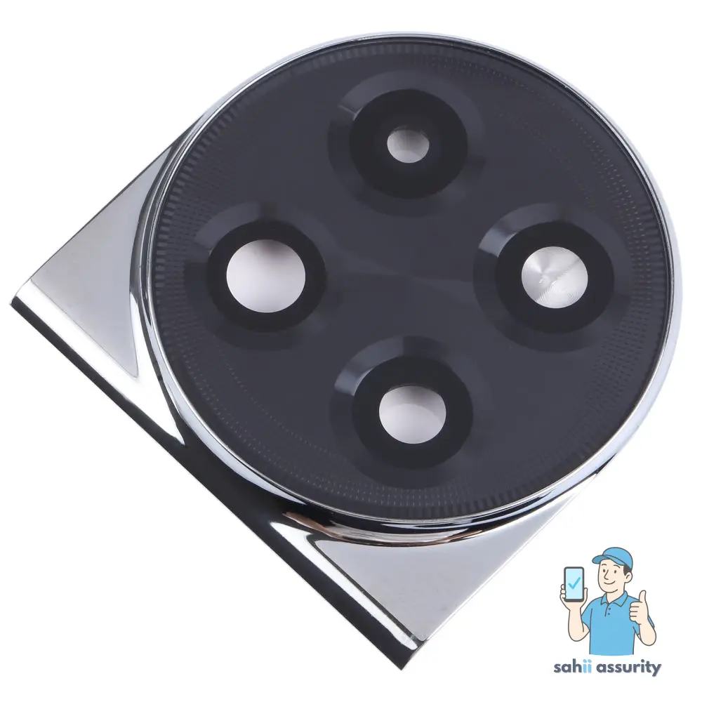 Camera Lens Glass with Frame for OnePlus Ace 2 White thumbnail